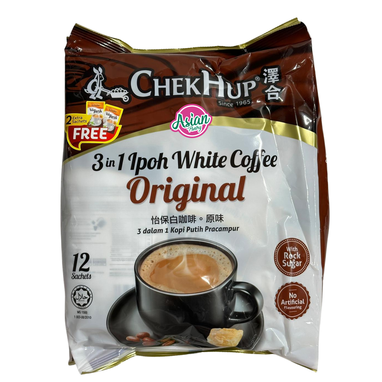 ChekHup 3 dalam 1 Kopi Putih Ipoh Original 12 Sachet 480g