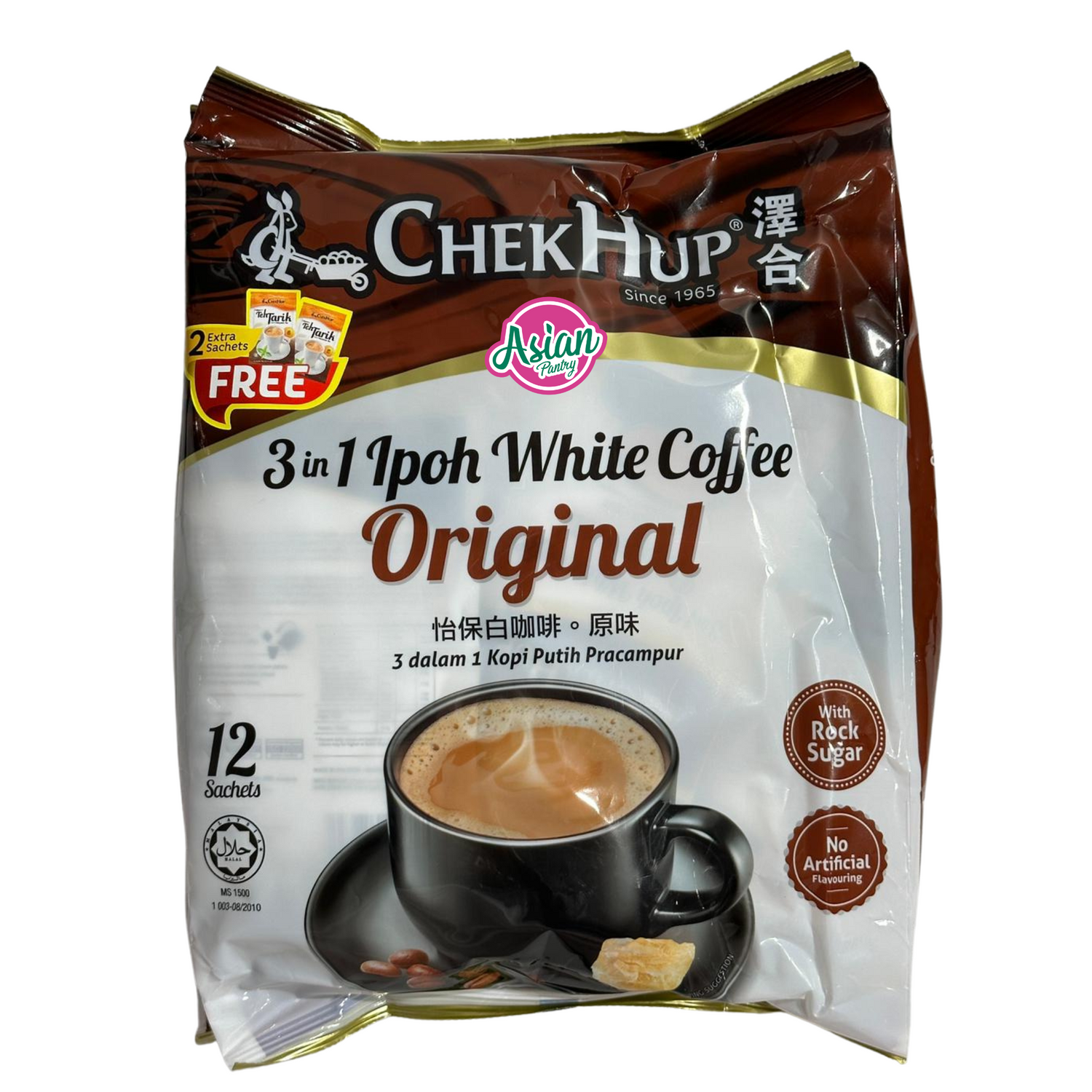 ChekHup 3 dalam 1 Kopi Putih Ipoh Original 12 Sachet 480g
