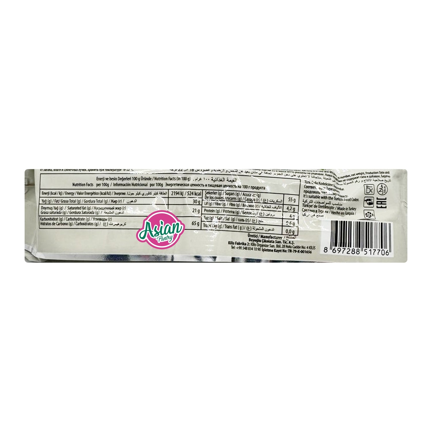 Beyoglu Give Me Wafer Bar with Pistachio Cream 40g