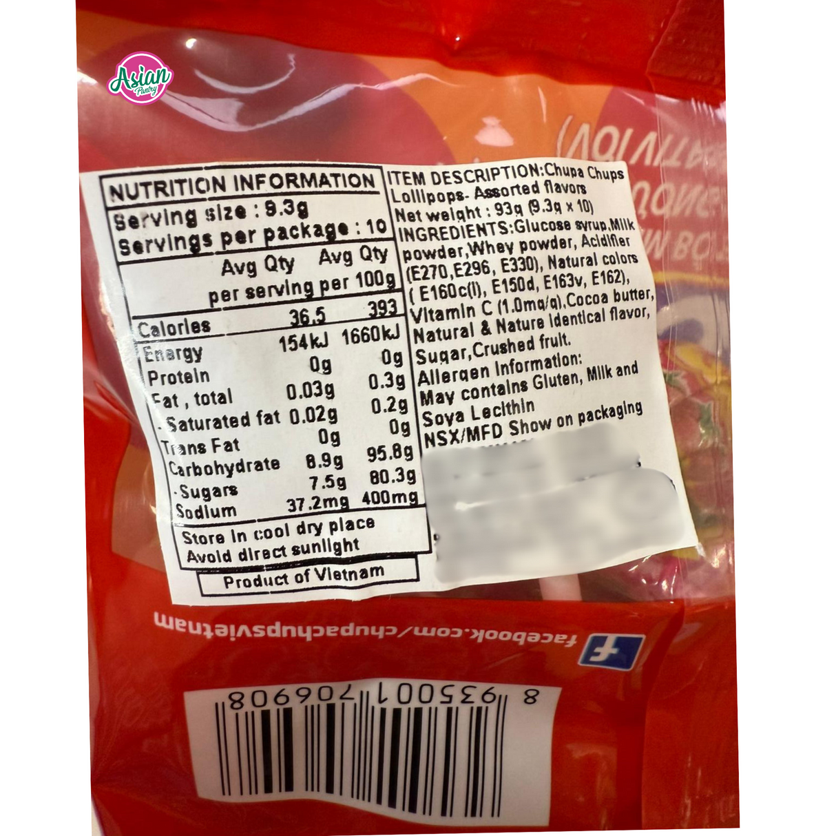 Chupa Chups Lollipops - Aneka Buah 93g