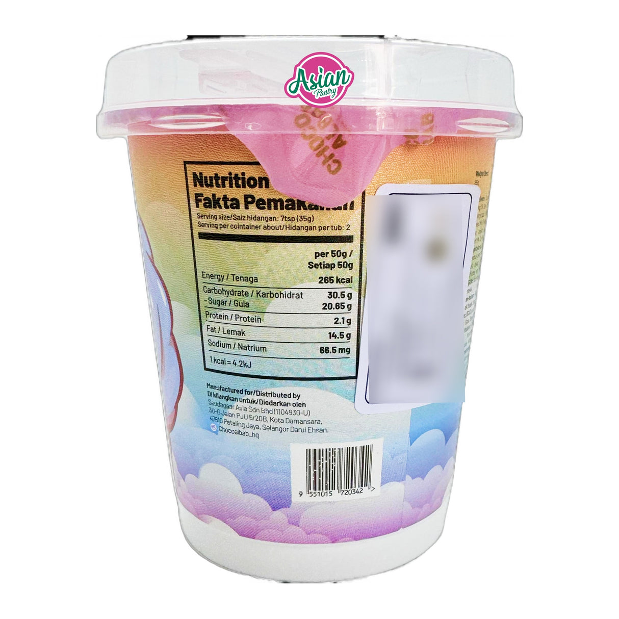 Choco Albab Unicorn Strawberry Chocolate Tub 85g