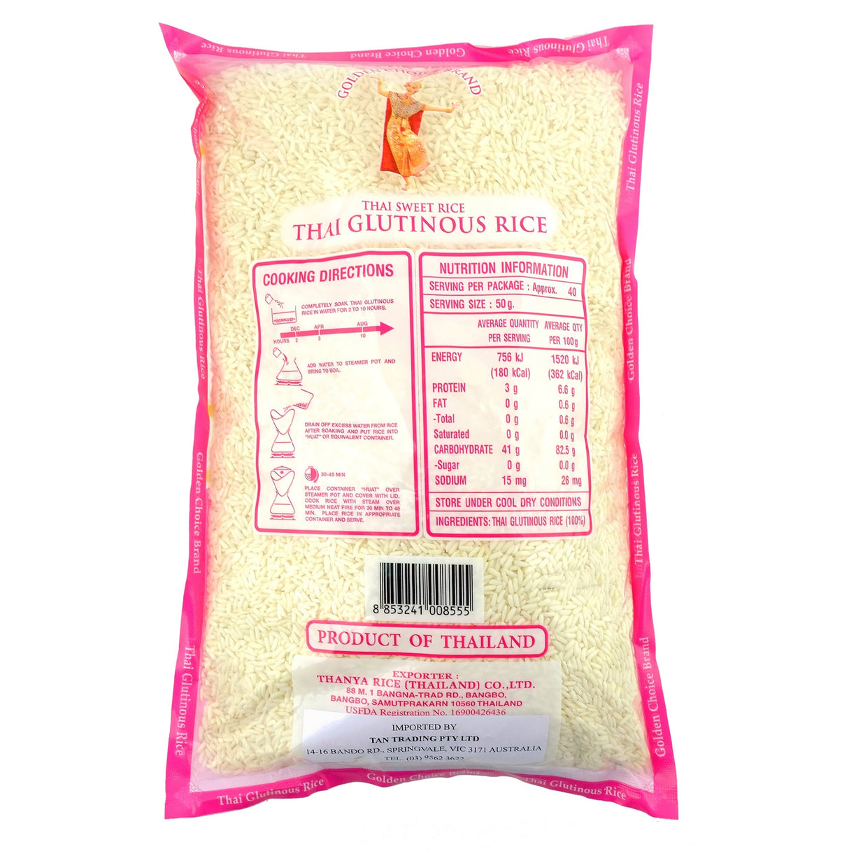 Golden Choice Glutinous Rice 2000g