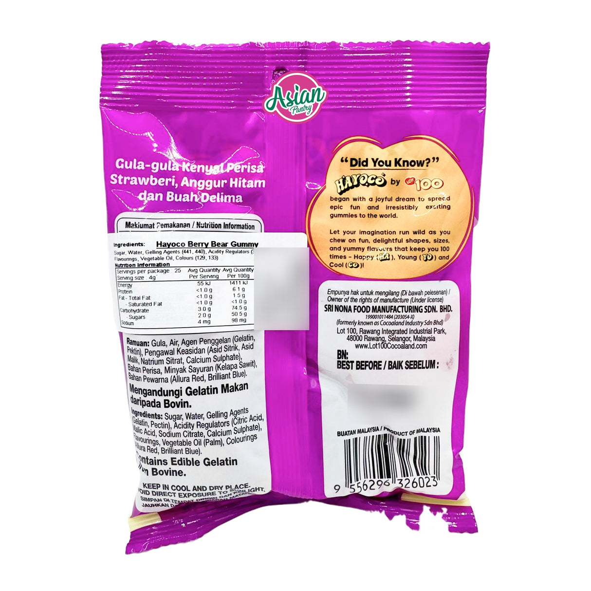 Hayoco Berry Bear Gummy 100g
