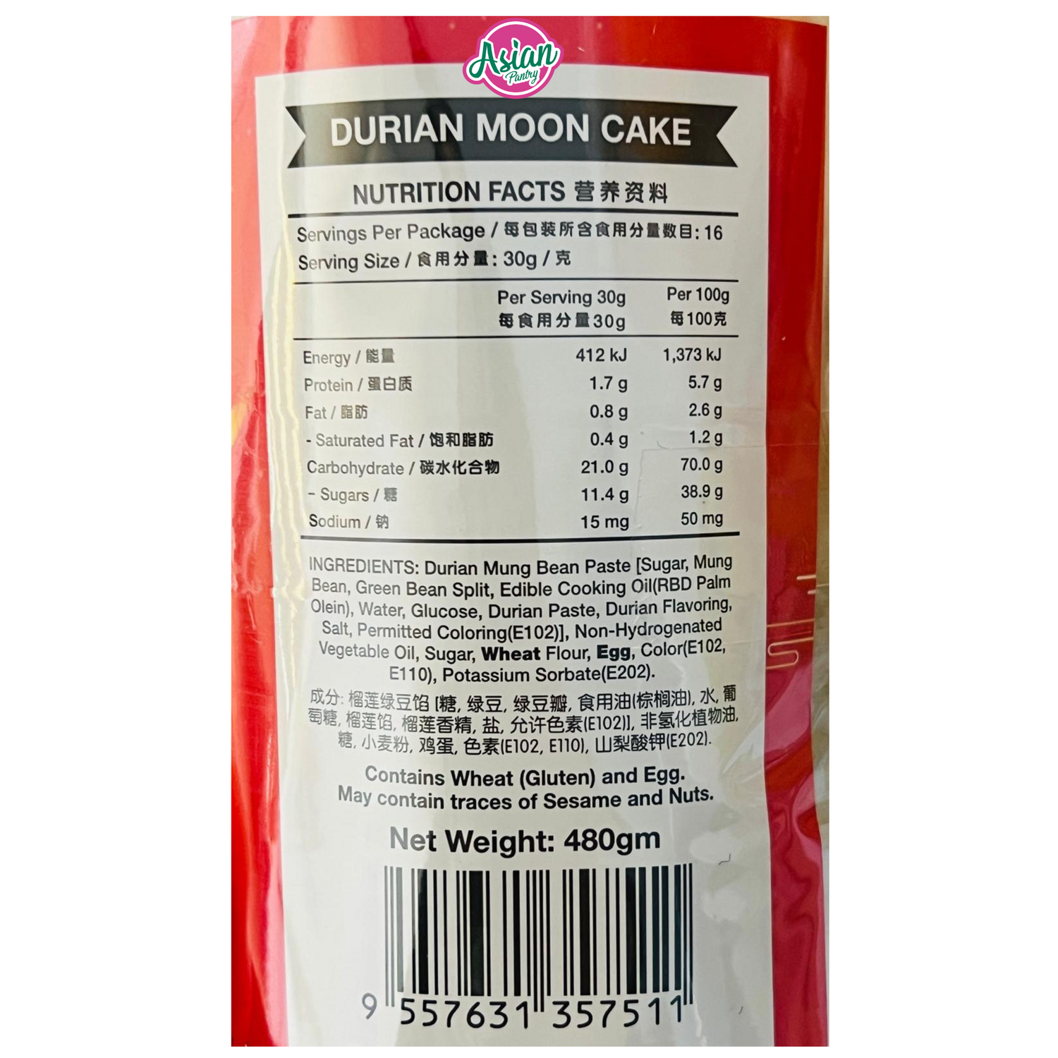 Delyco Durian Mooncake 480g