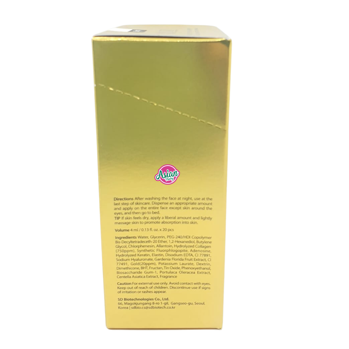 SNP Gold Collagen Sleeping Pack (20 x 4ml) 80ml