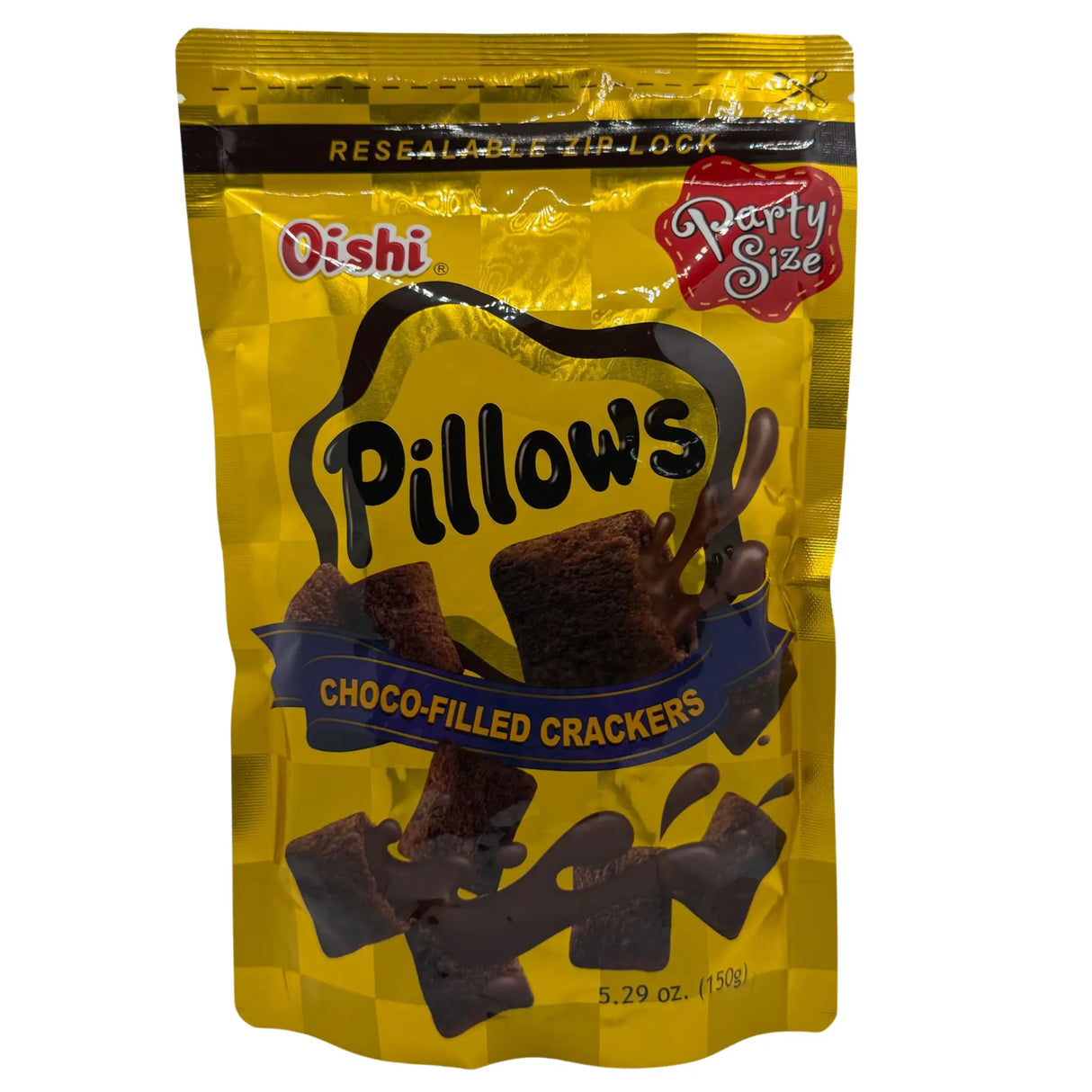 Oishi Pillows Choco-Filled Crackers 150g