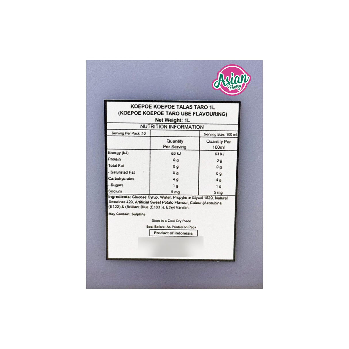 Butterfly Ube Taro Flavour 1000ml