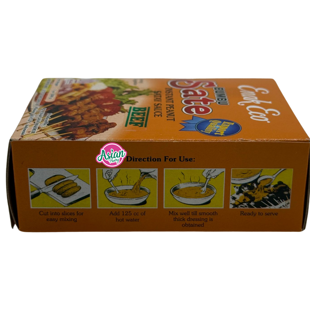 Enak Eco Beef Satay Seasoning Mix 200g - Back