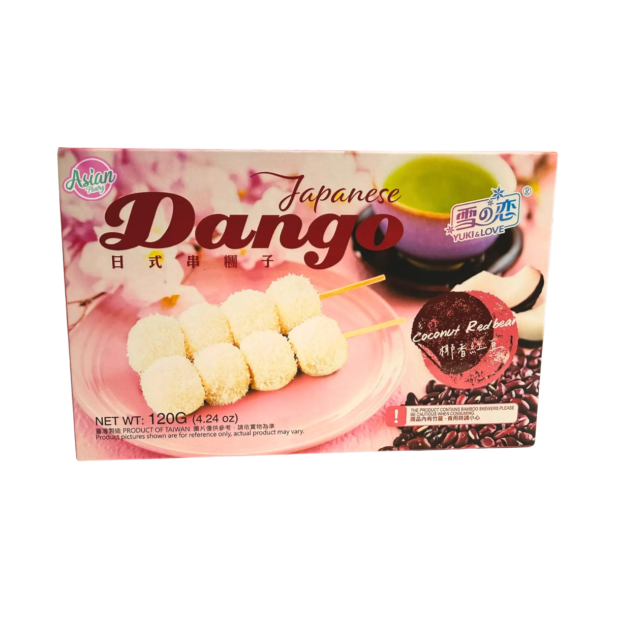 Yuki & Love Japanese Dango - Coconut Red Bean 120g