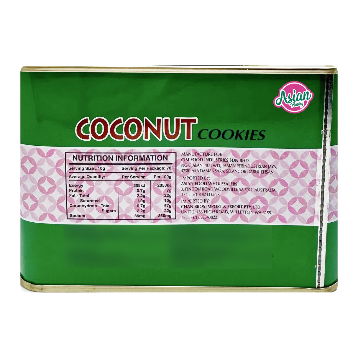 Madam Chef Coconut Cookies 700g