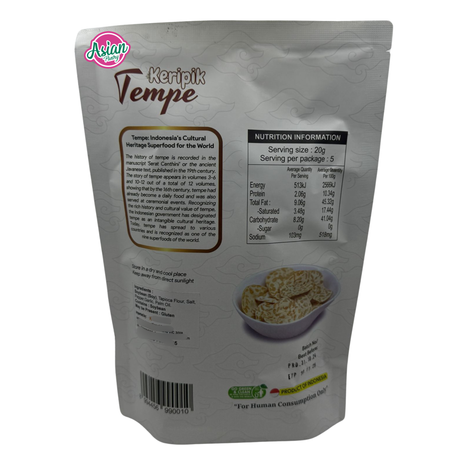 Deliamor Keripik Tempe (Soybean Snacks) 100g