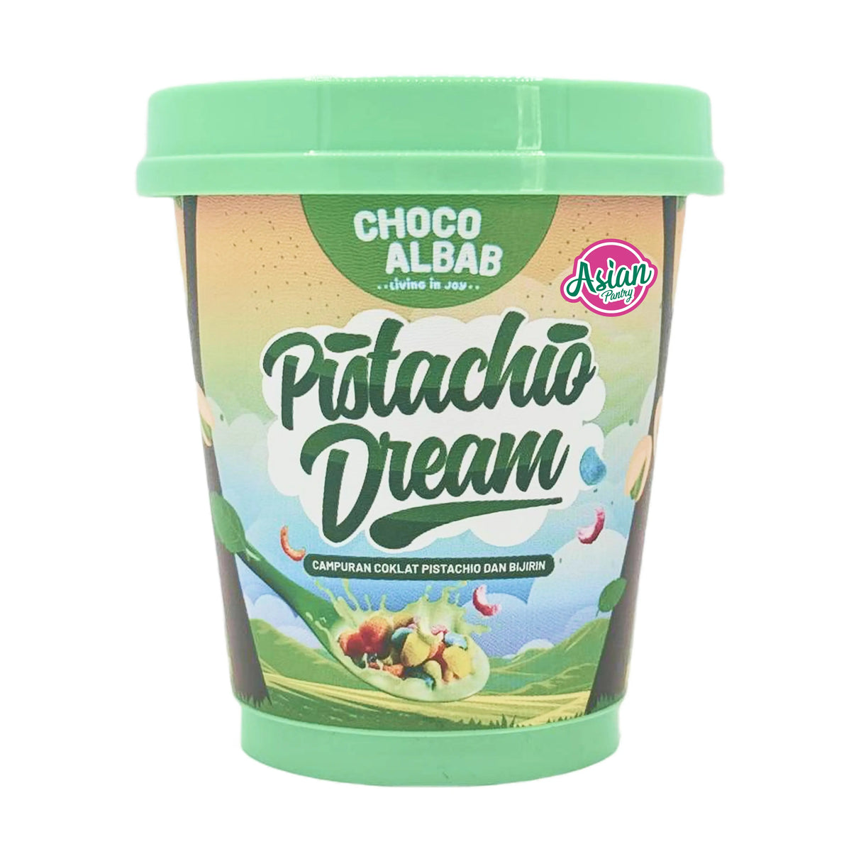 Choco Albab Pistachio Dream Chocolate Tub 85g
