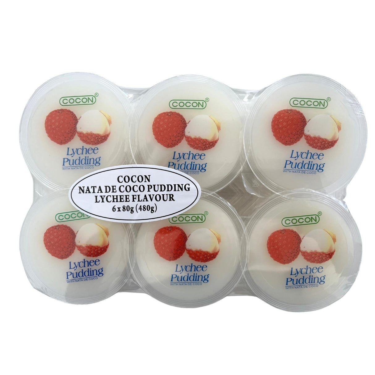 Cocon Nata Pudding Lychee 6pk 480g