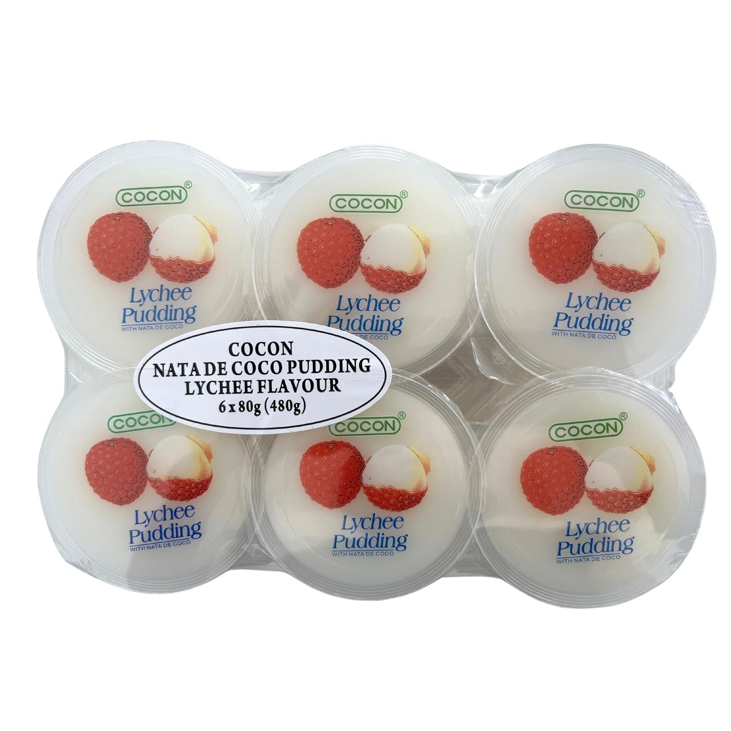 Cocon Nata Pudding Lychee 6pk 480g