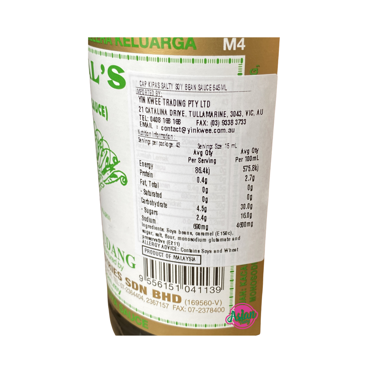 Sos Kacang Soya Masin Habhal 645ml