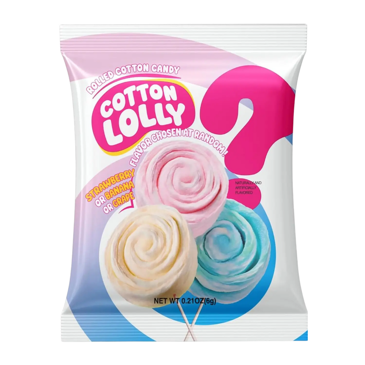 Cotton Lolly Rolled Cotton Candy 6g