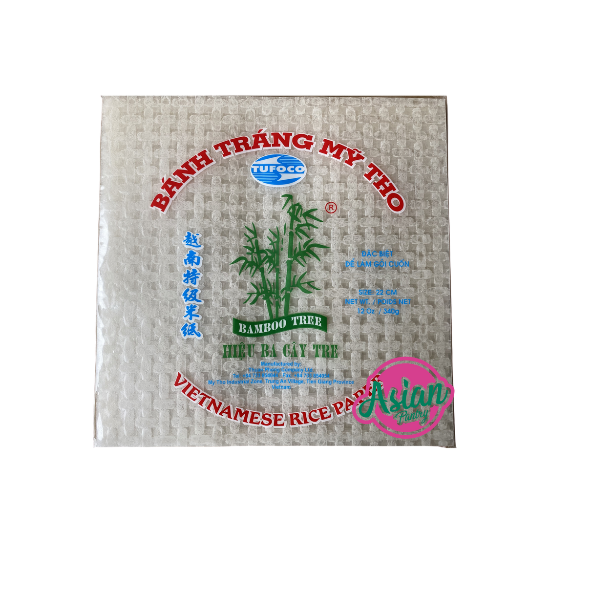 Bamboo Tree Rice Paper square 22cm 340g