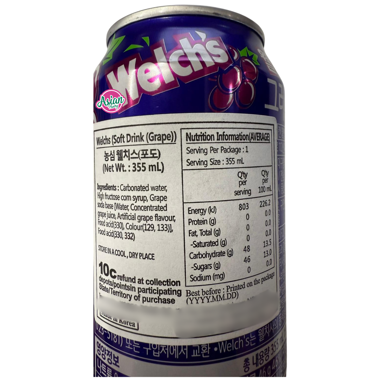 Minuman Ringan Welch (Anggur) 355ml