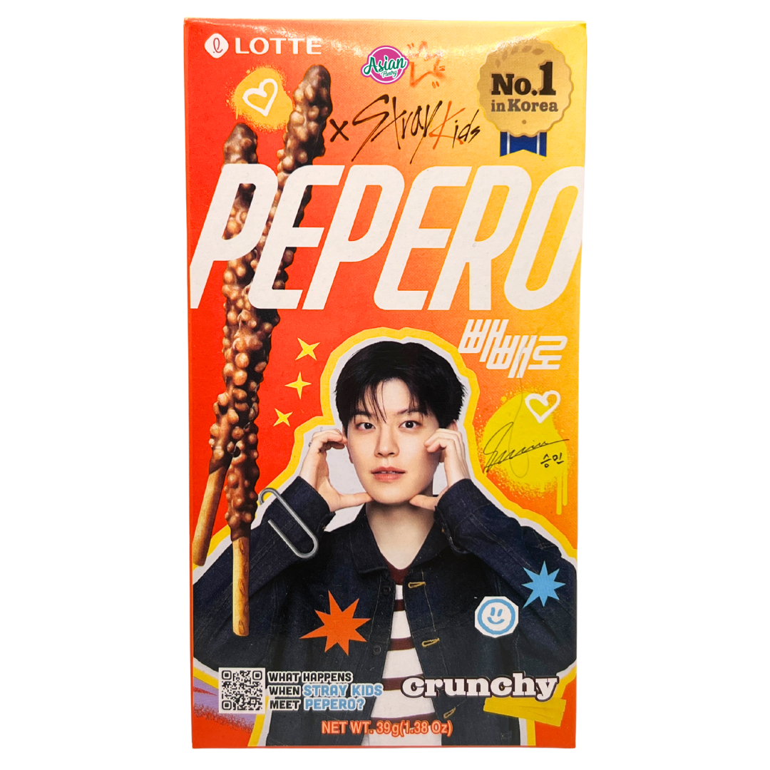 Lotte Pepero Stray Kids Crunchy 39g (Random Member)