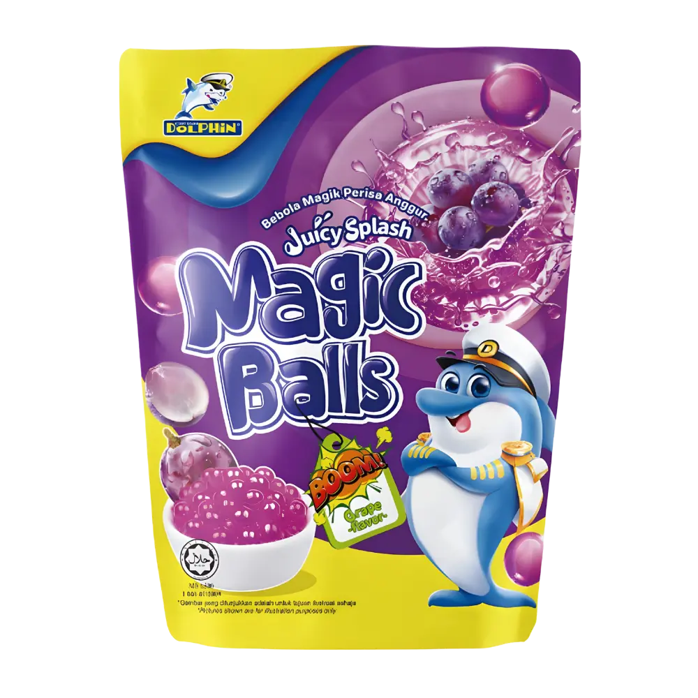 Dolphin Magic Balls Boba Grape Flavour 600g