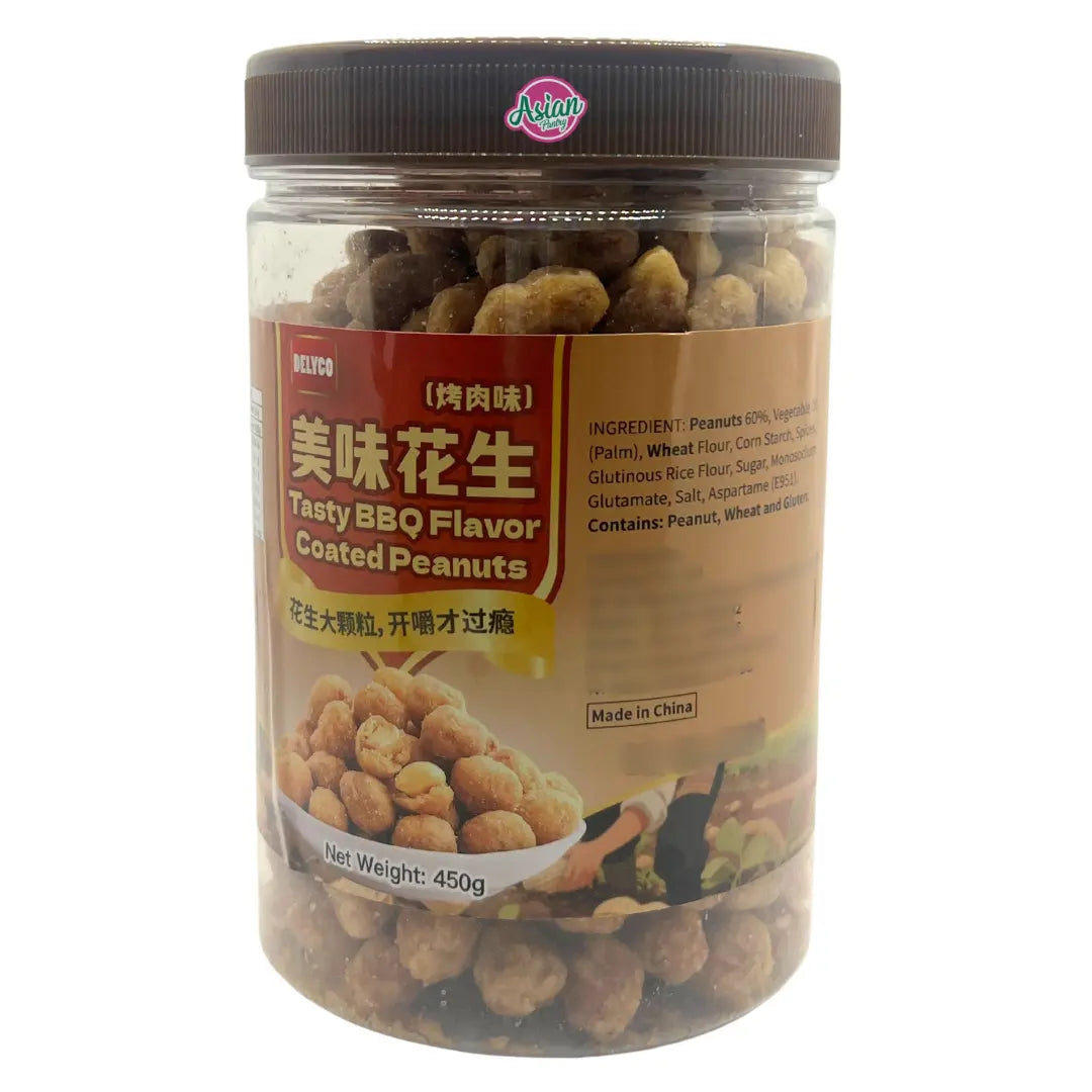 Delyco Tasty BBQ Flavour Coated Peanut 450g
