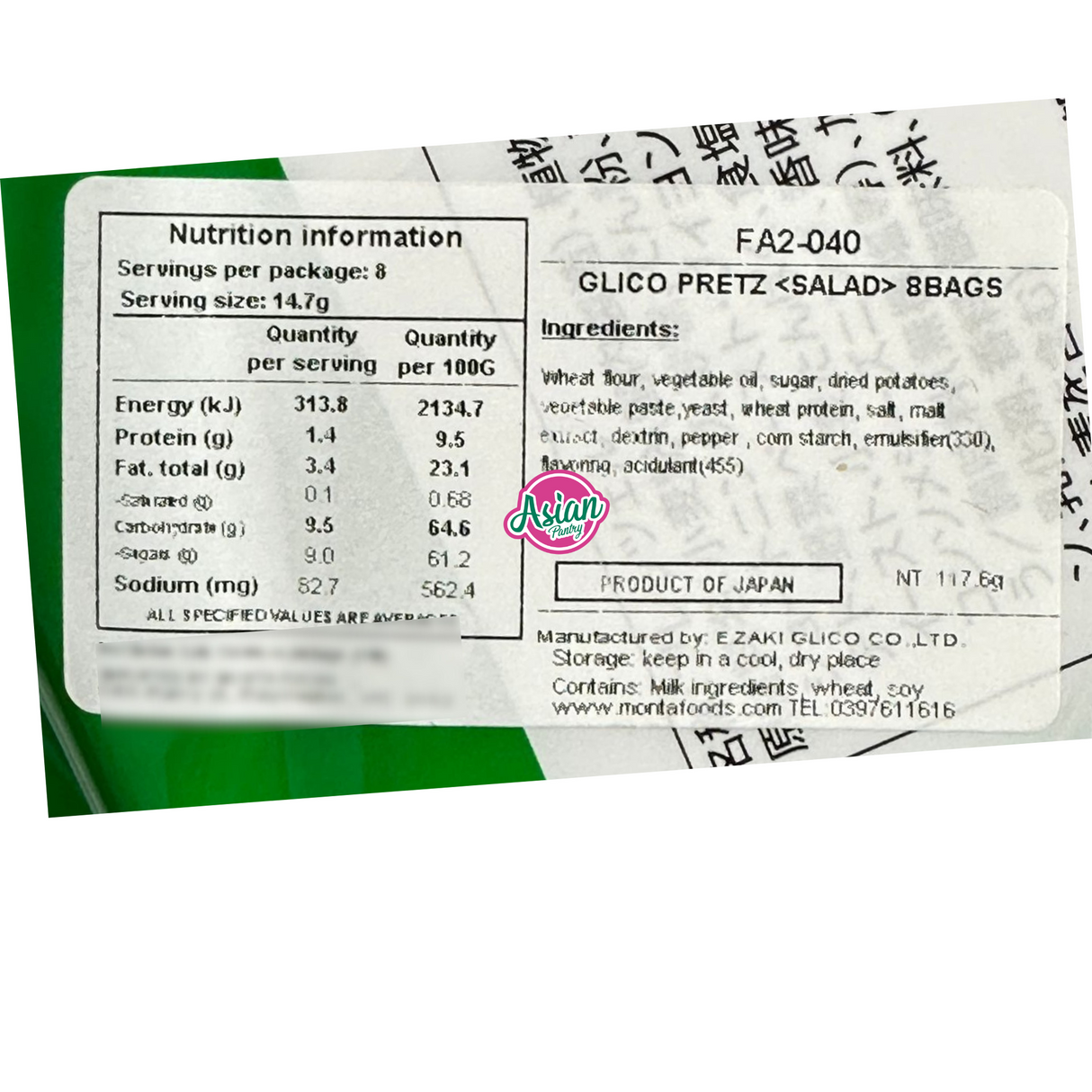 Glico Pretz Salad 8pkt 118g