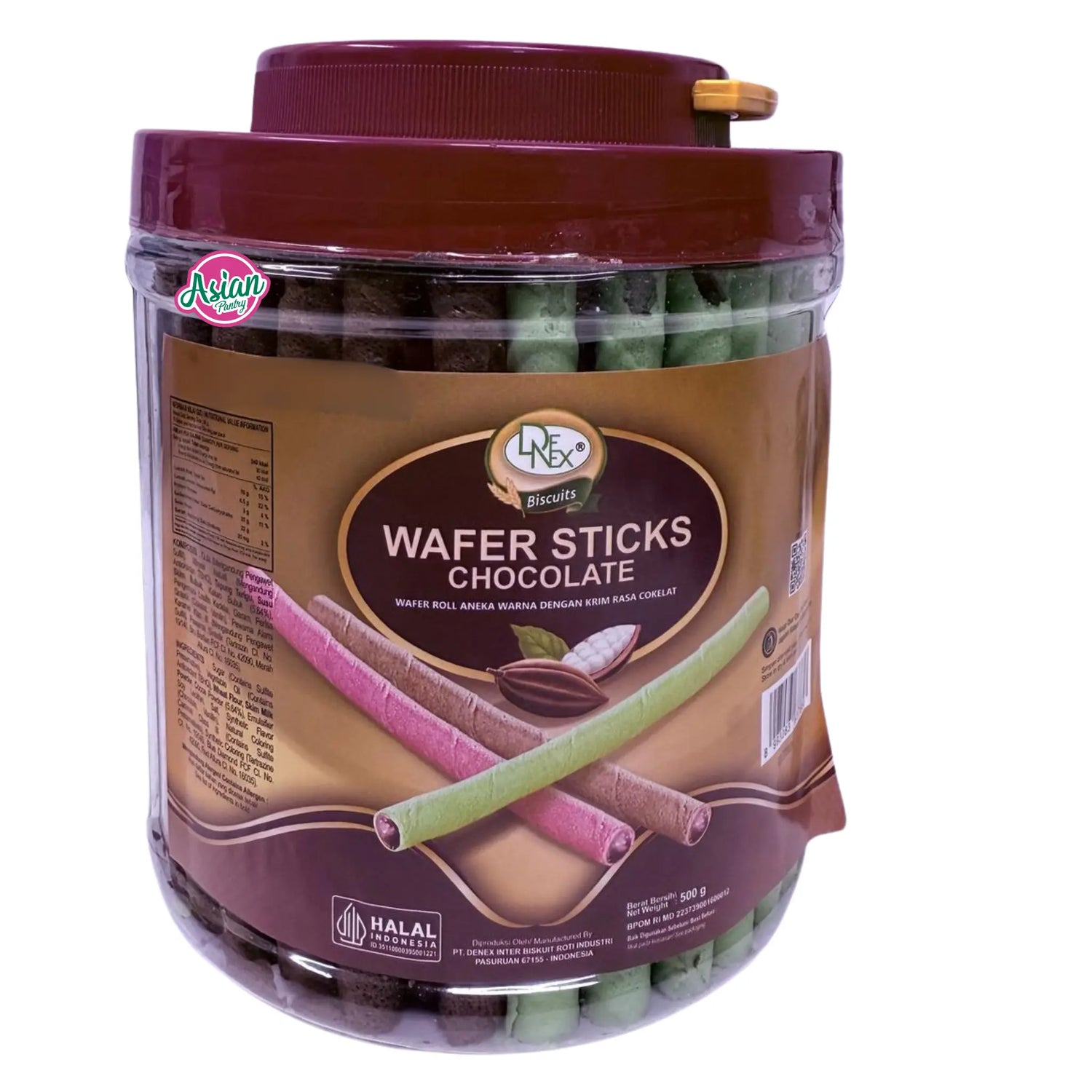 Denex Wafer Sticks Assorted 500g