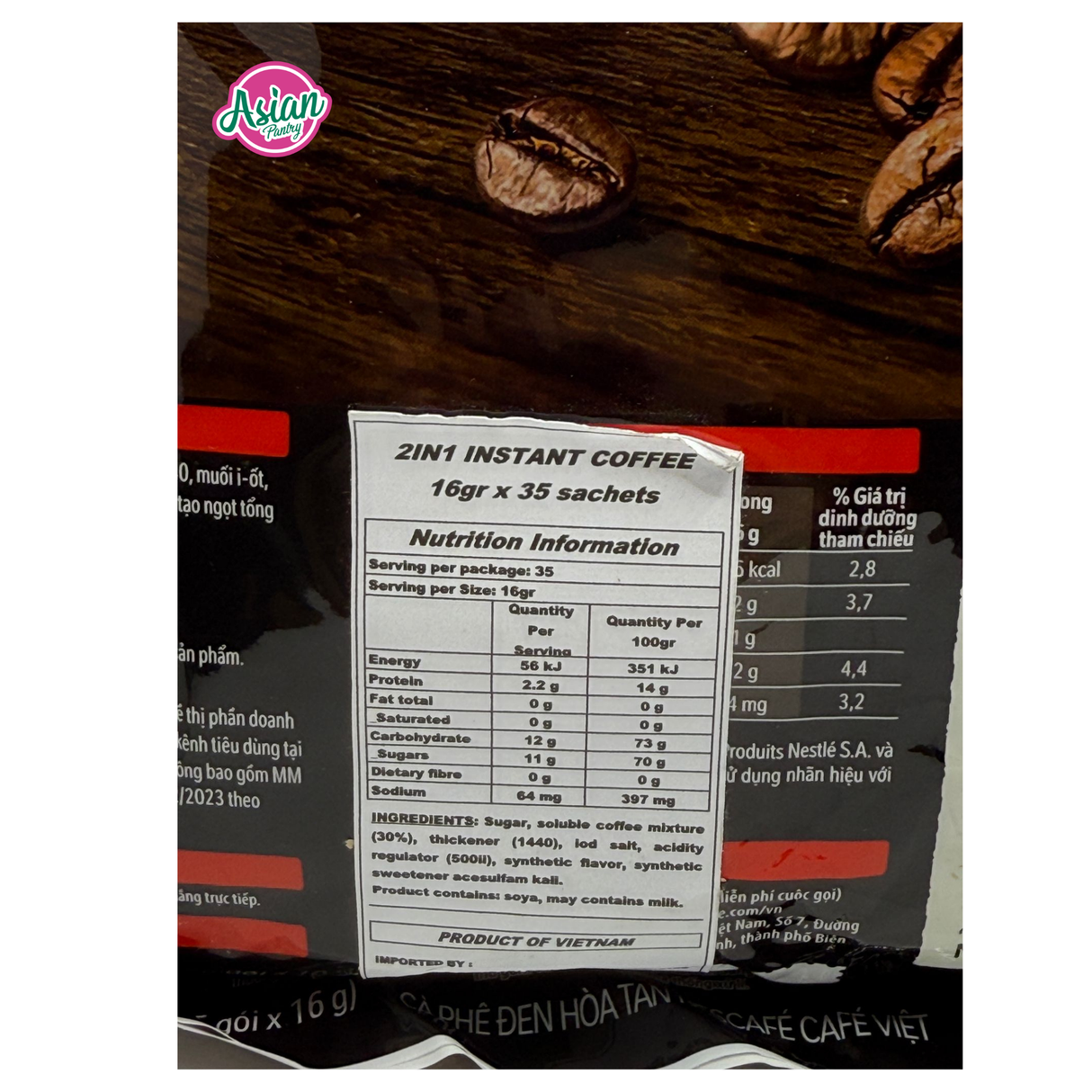 Nescafe Café Viet 2-in-1 Instant Coffee (35 Sachets) 560g