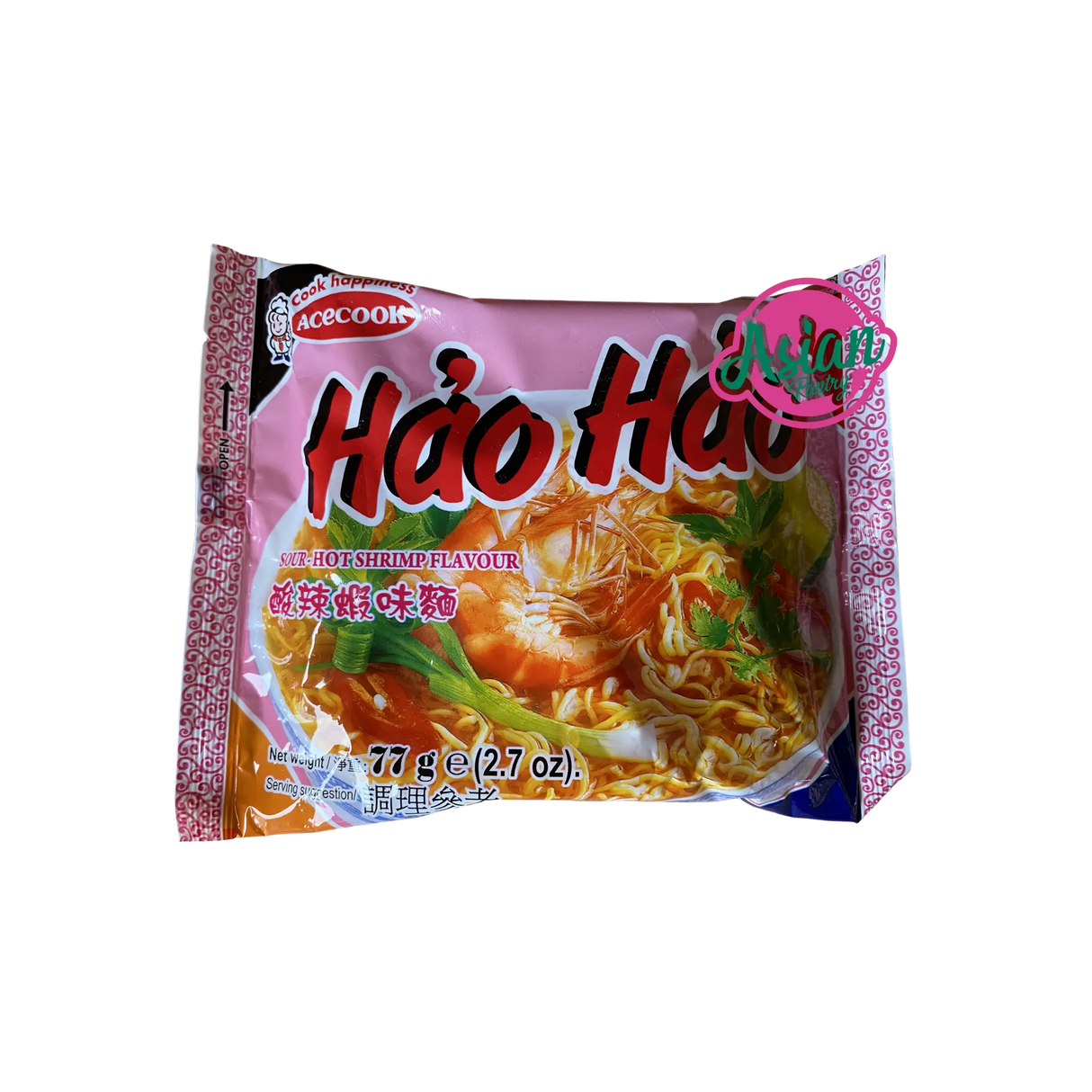 Acecook Hao Hao Mee Masam Perisa Udang Panas 77g