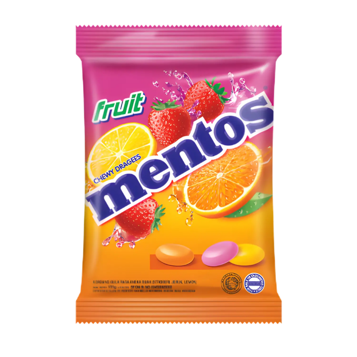 Tin Gula-gula Buah Mentos 135g