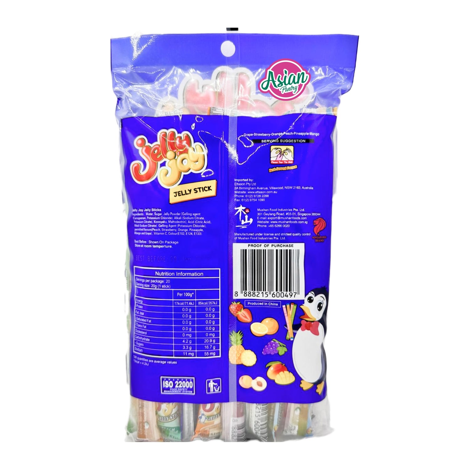 Jelly Joy Jelly Sticks 400g