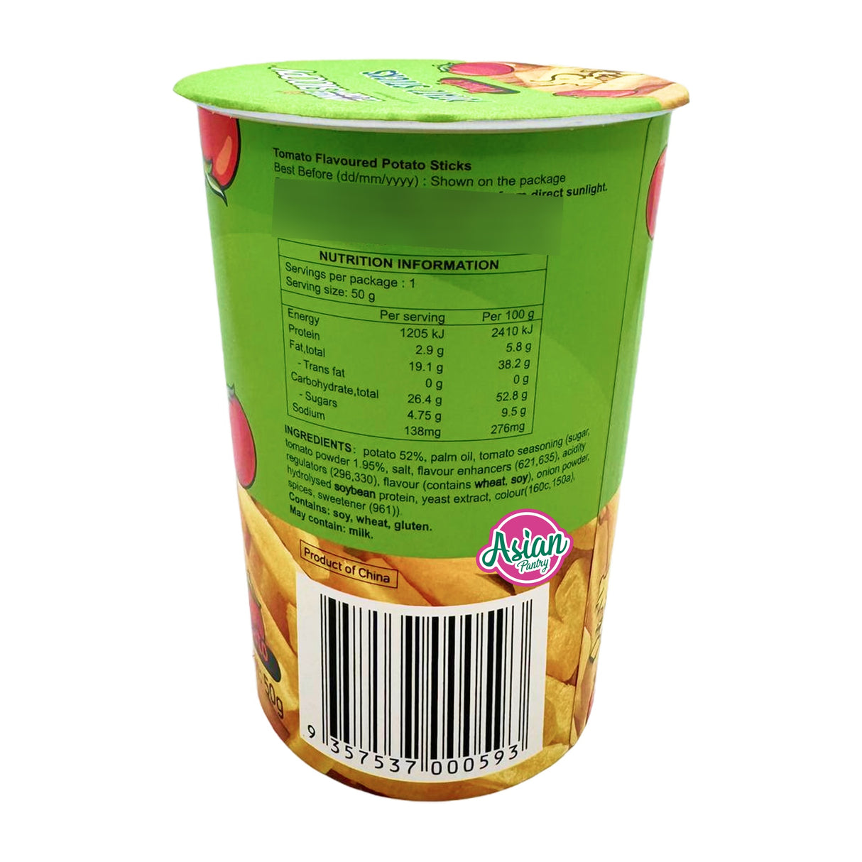 Twinkle Glory Snoopy Potato Snacks Tomato Flavour 50g