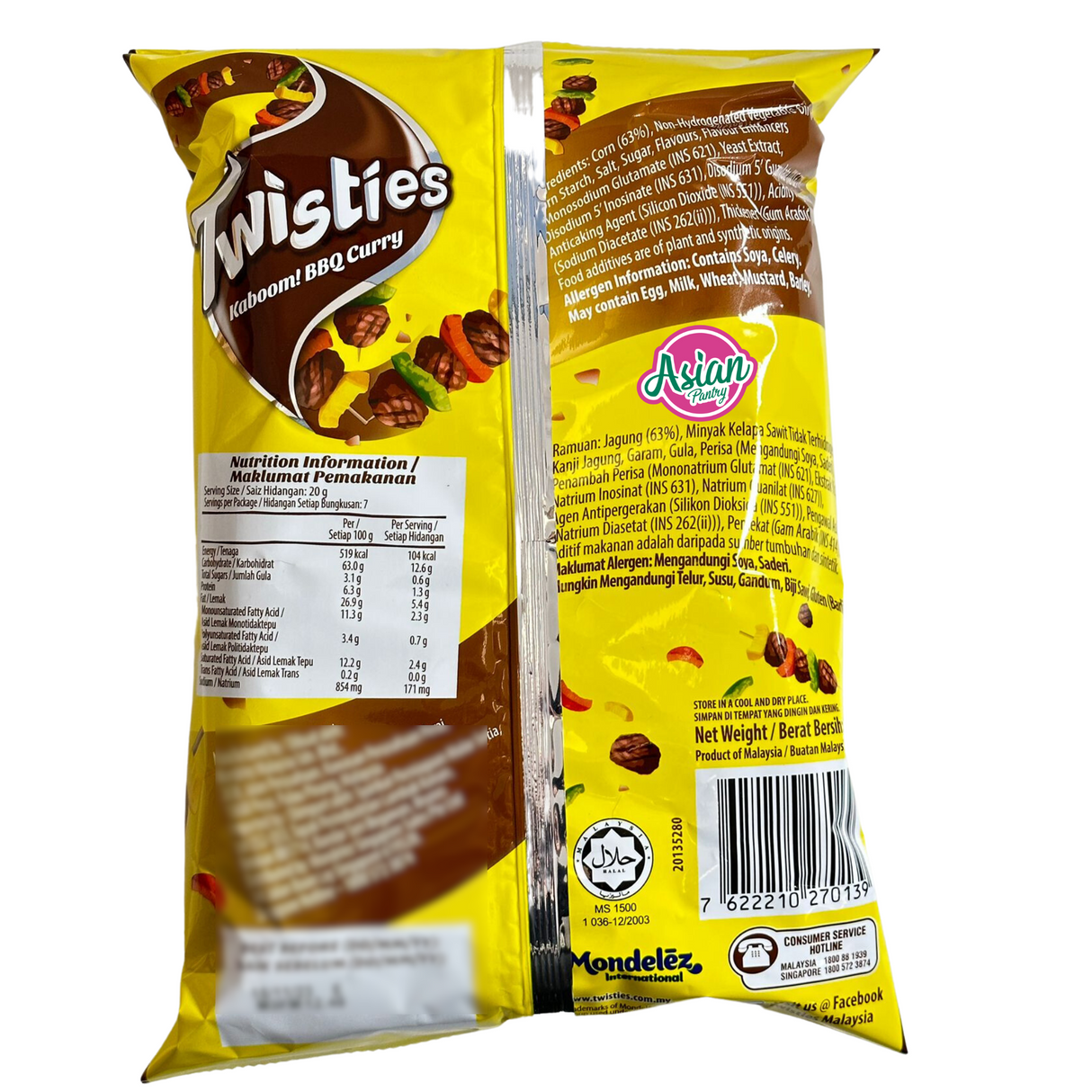 Twisties BBQ Curry Flavour 140g