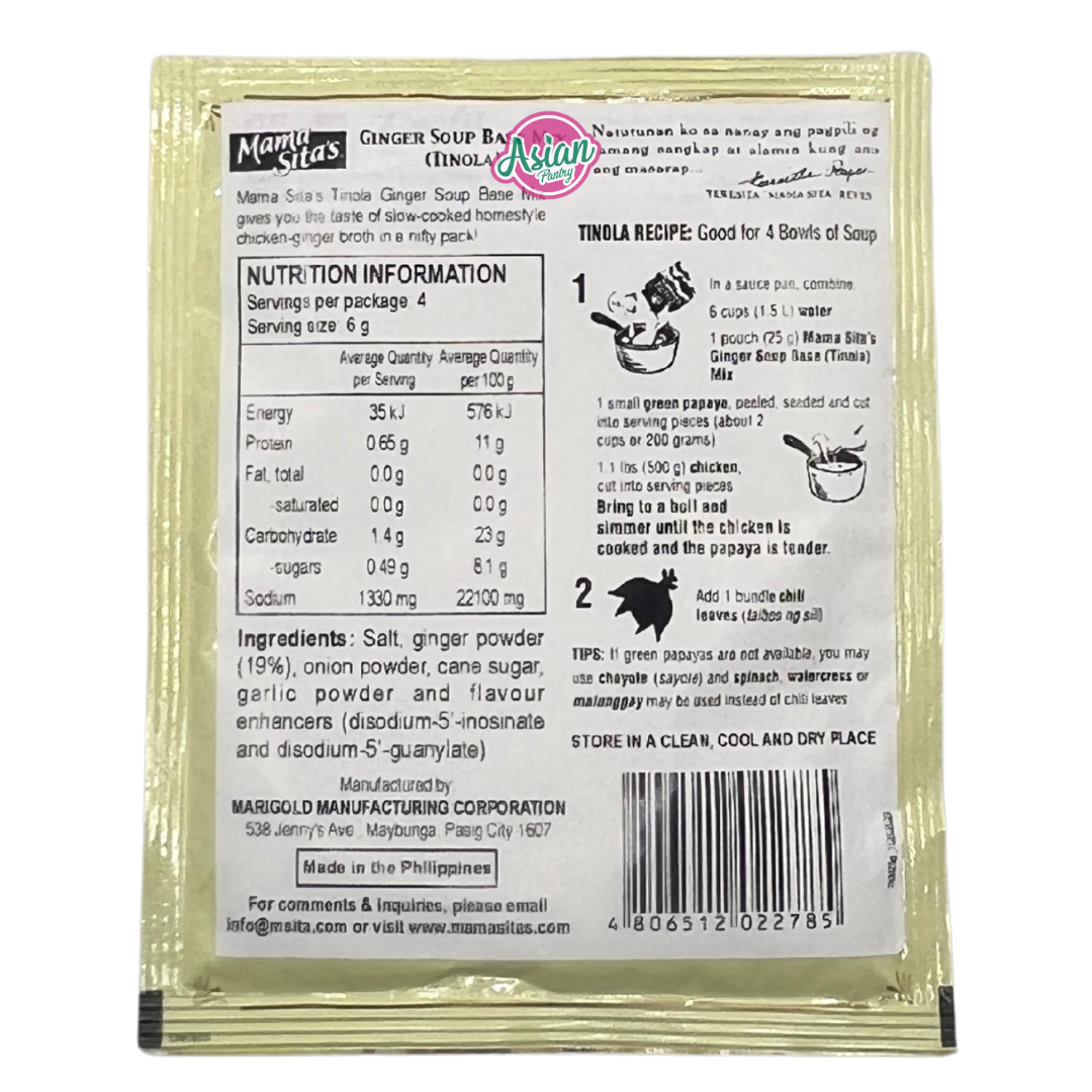 Mama Sita's Ginger Soup (Tinola Mix) 25g