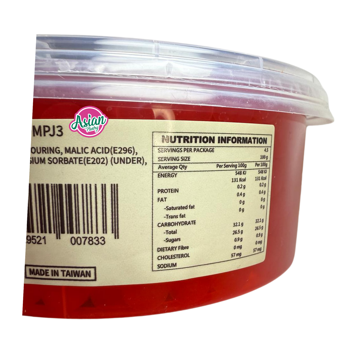 Gula Madu Pop Boba Strawberi 450g