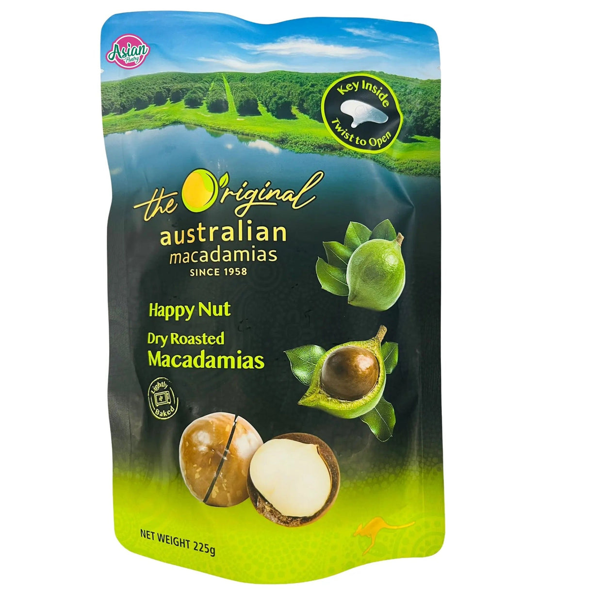 Golden Crunch (Happy Nut) Australian Dry Roasted Macadamias 225g