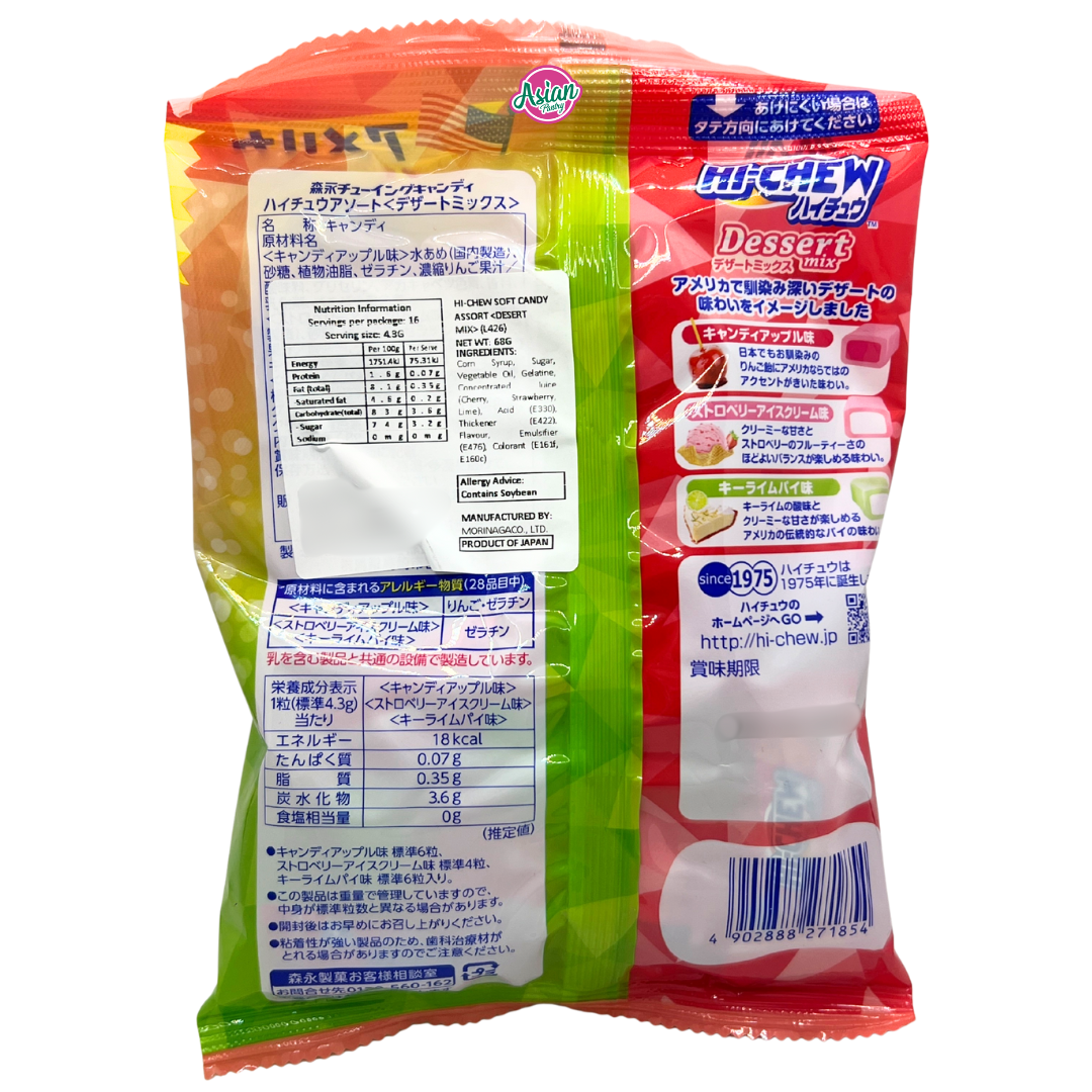 Morinaga Hi-Chew Soft Candy Assorted Desert Mix 68g