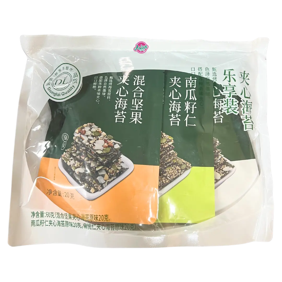 Feidonglai Stuffed Seaweed (Assorted Flavour) 60g
