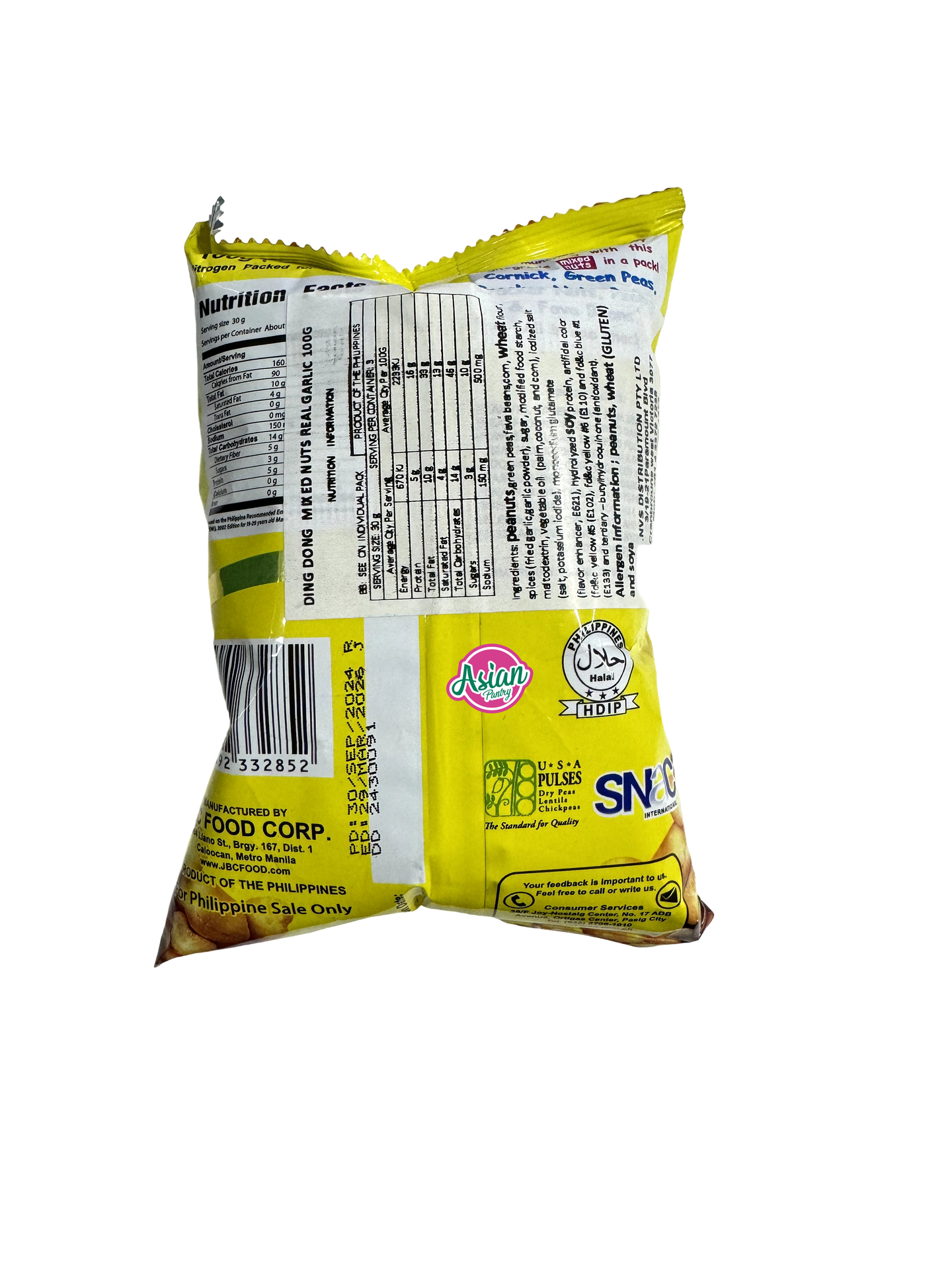 Ding Dong Mixed Nuts Garlic Flavour 100g