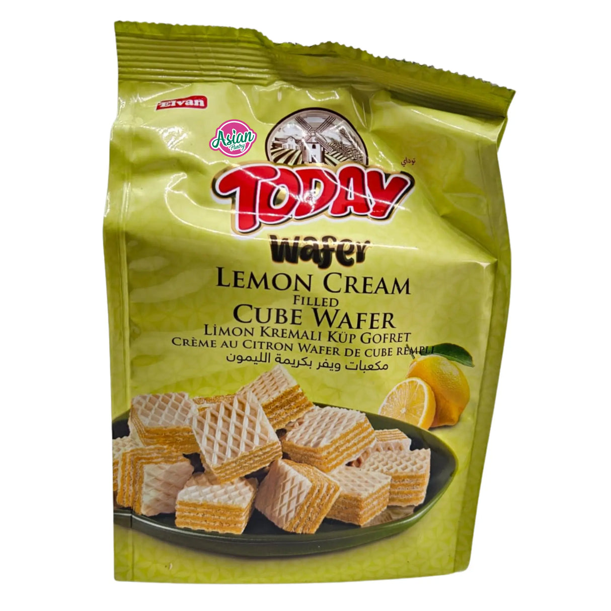 Elvan Today Lemon Cream Filled Cube Wafer 200g