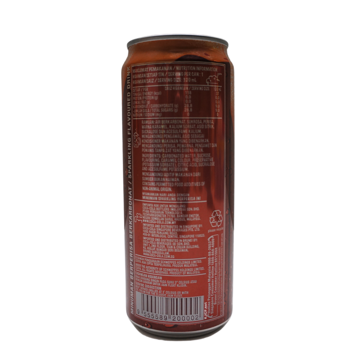 Minuman Sarsaparilla A&W 320ml