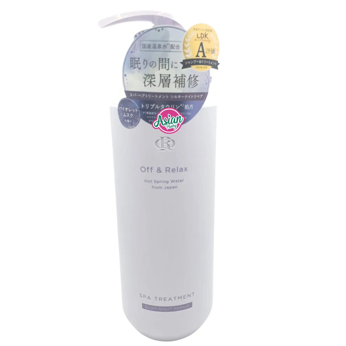 OFF & RELAX 温泉水丝滑夜间修护水疗护理 460ml