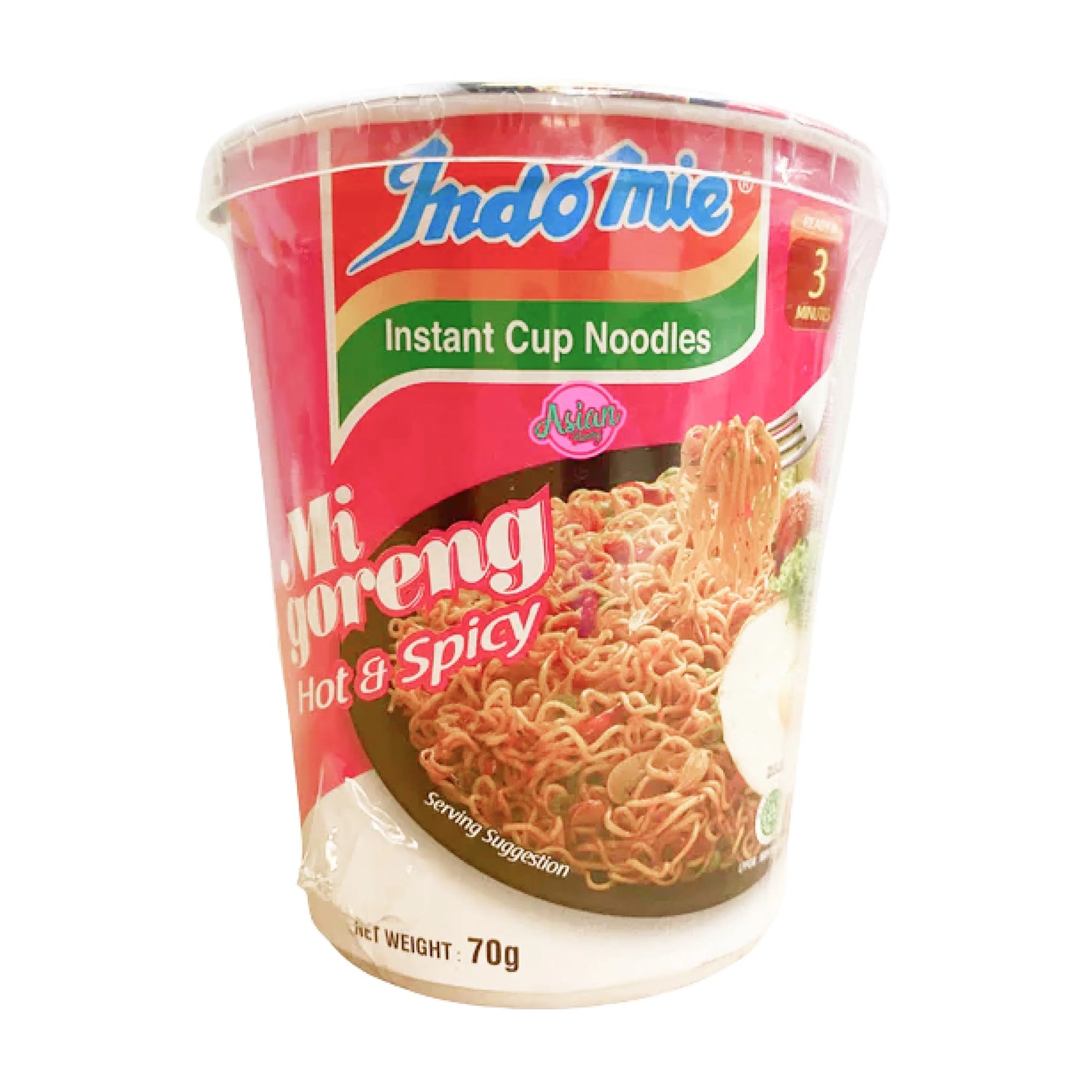 Indomie Mi Goreng Cup Hot & Spicy 70g (BBD: 21/06/2025)