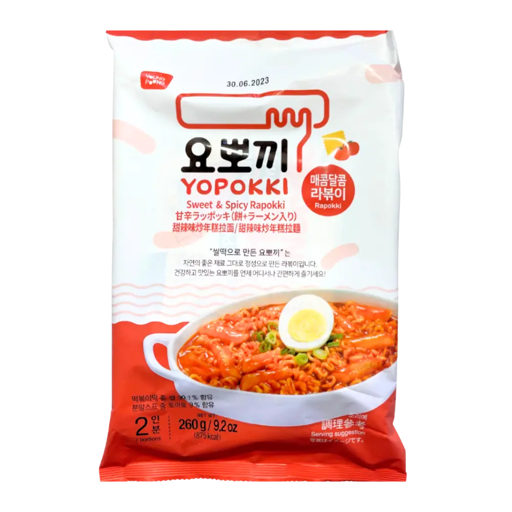 Yopokki Sweet and Spicy Rapokki Bag 260g