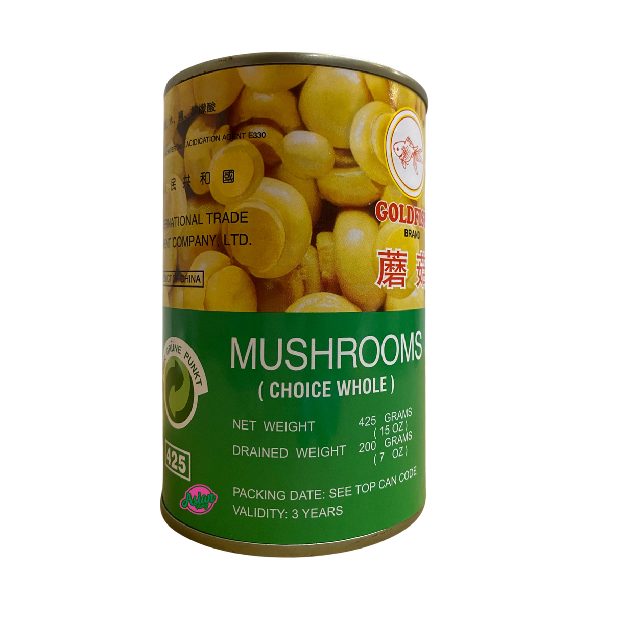 Cendawan Champignons Jenama Ikan Emas 425g