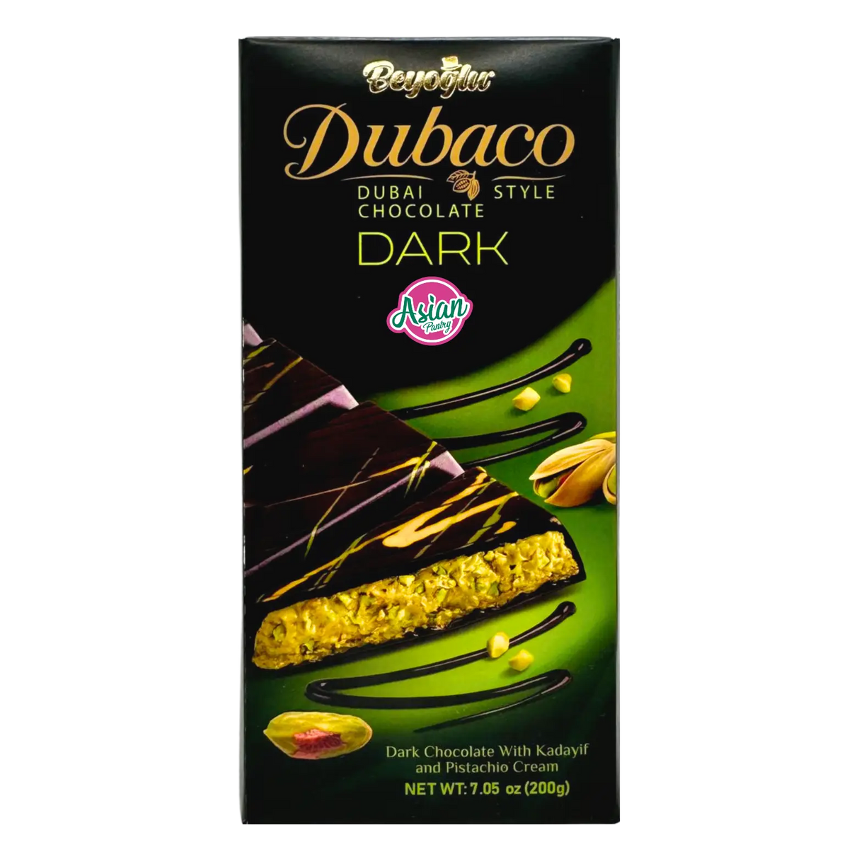 Beyoglu Dubaco Dubai Pistachio Dark Chocolate 200g