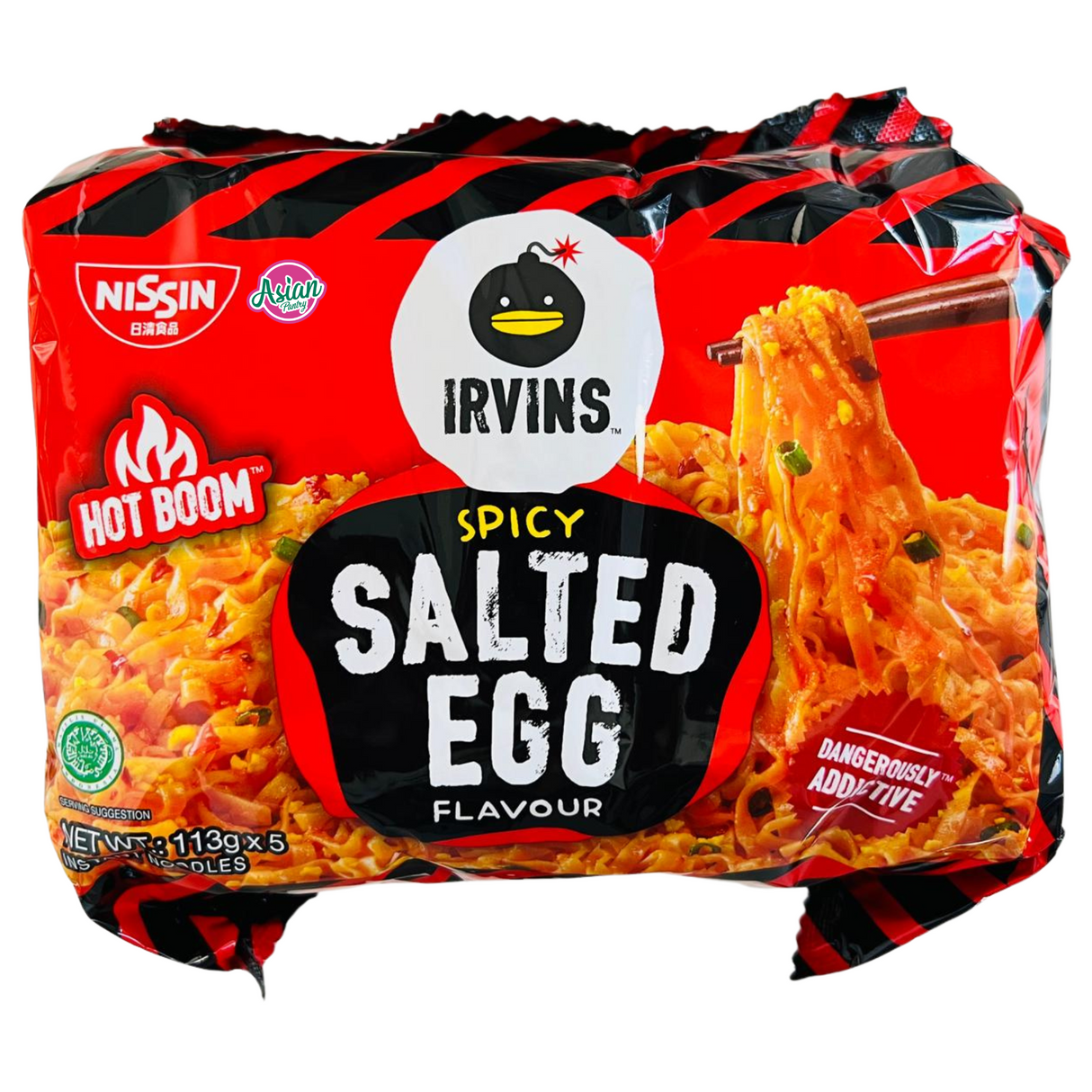 Nissin Irvins Hot Boom Spicy Salted Egg Flavour