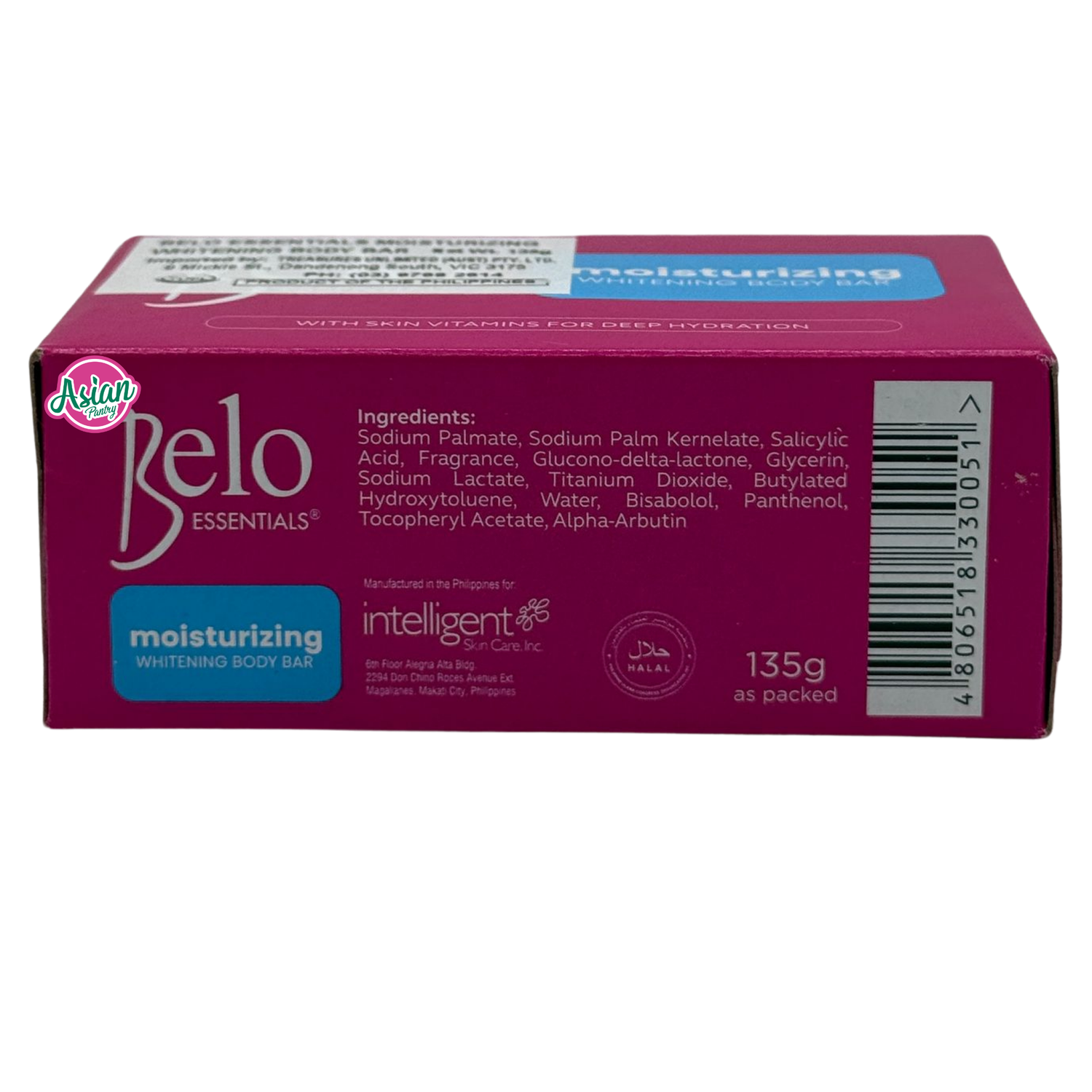 Belo Essentials Moisturizing Whitening Bar 135g