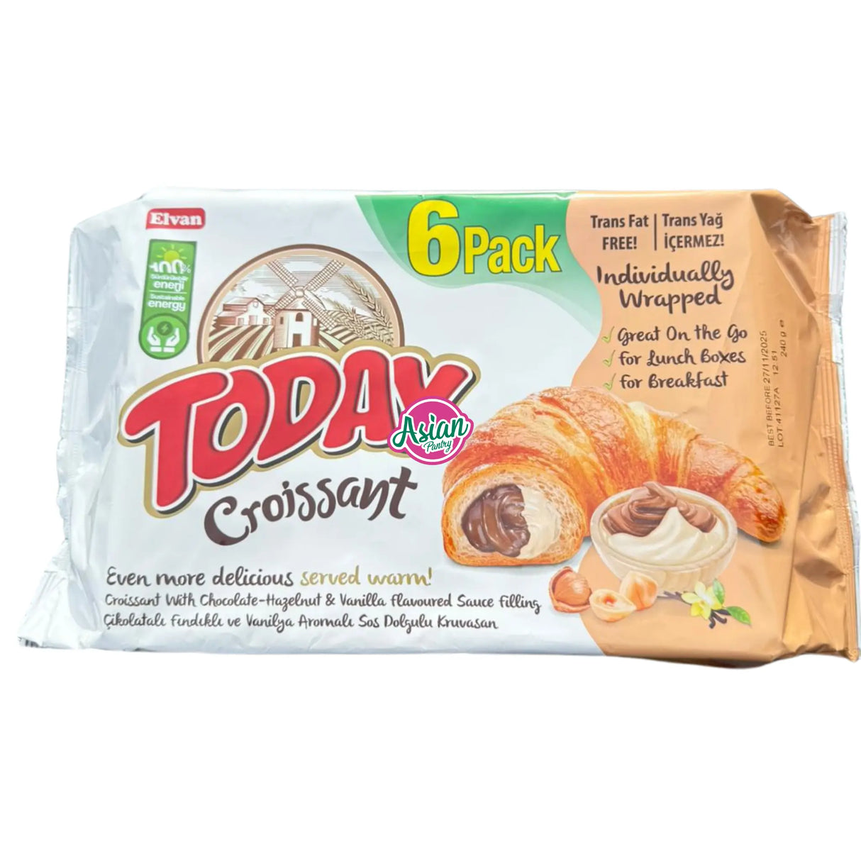 Elvan Today Croissant Coklat & Vanila 240g