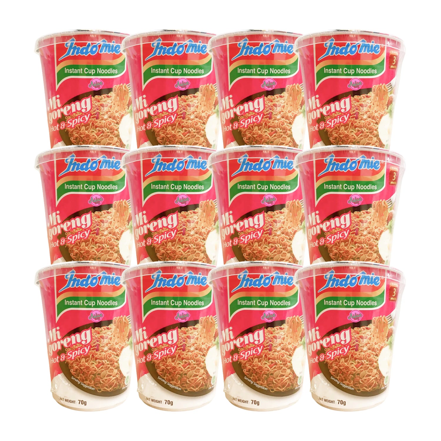 Indomie Mi Goreng Cup Hot & Spicy 70g (BBD: 21/06/2025)